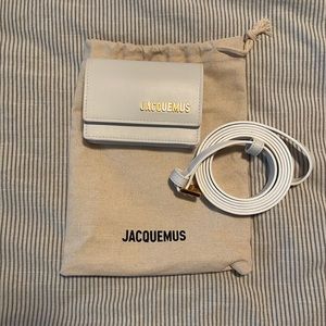 JACQUEMUS WHITE 'LA CEINTURE BELLO' BELT BAG NWT